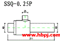 SSQ-0.25P有机玻璃水射器结构图(点击放大)